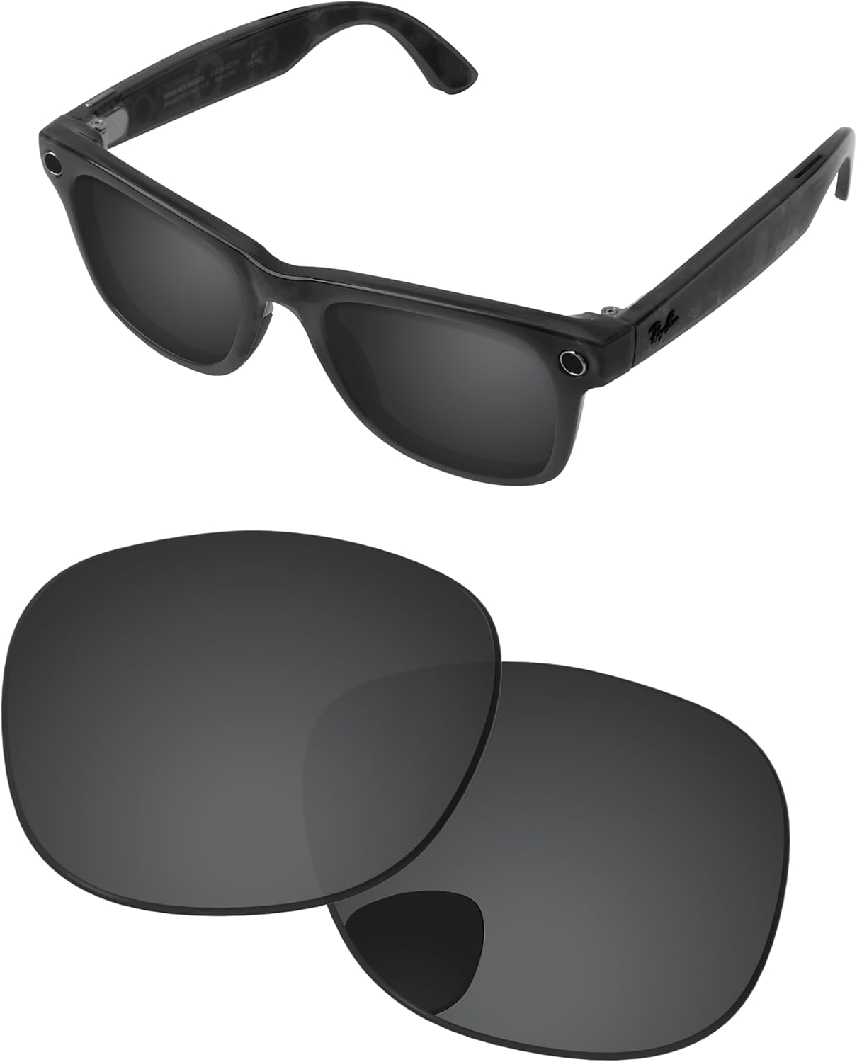 Amazon | PapaViva 偏光 交換レンズ For Ray-Ban Meta Wayfarer